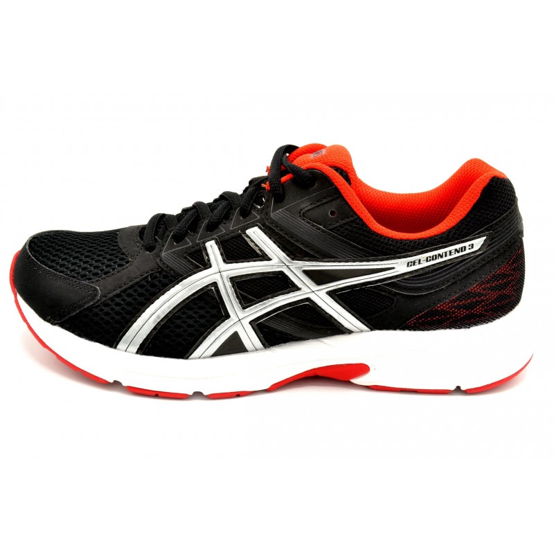 ASICS GEL CONTEND 3 BLACK  ZAPATILLA DE RUNNING