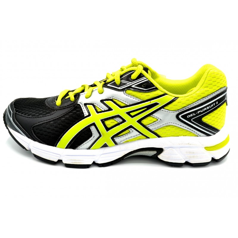 ASICS GEL PURSUIT 2 BLACK LIME  ZAPATILLA DE RUNNING