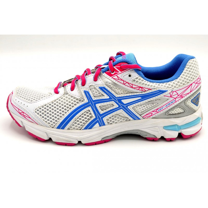 ASICS GT1000 GS WHITE POWDER PINK  ZAPATILLA DE RUNNING