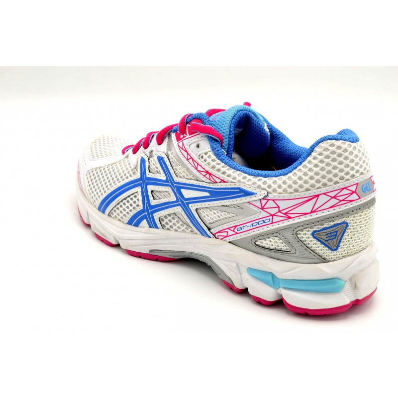 ASICS GT1000 GS WHITE POWDER PINK  ZAPATILLA DE RUNNING