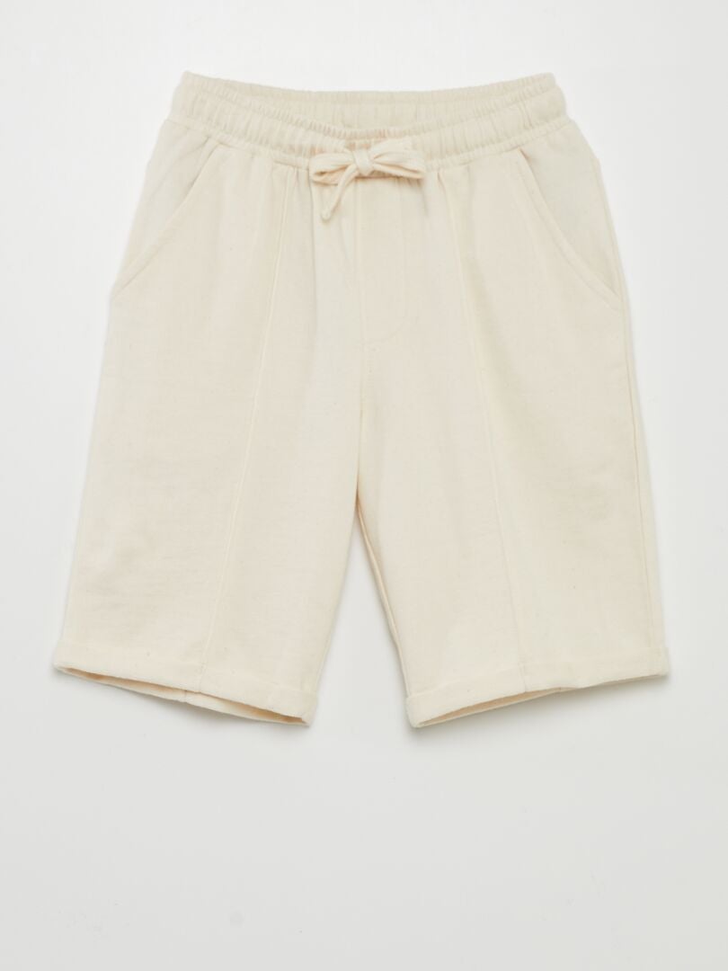 BERMUDAS DE CHáNDAL CON CINTURA ELáSTICA  BLANCO