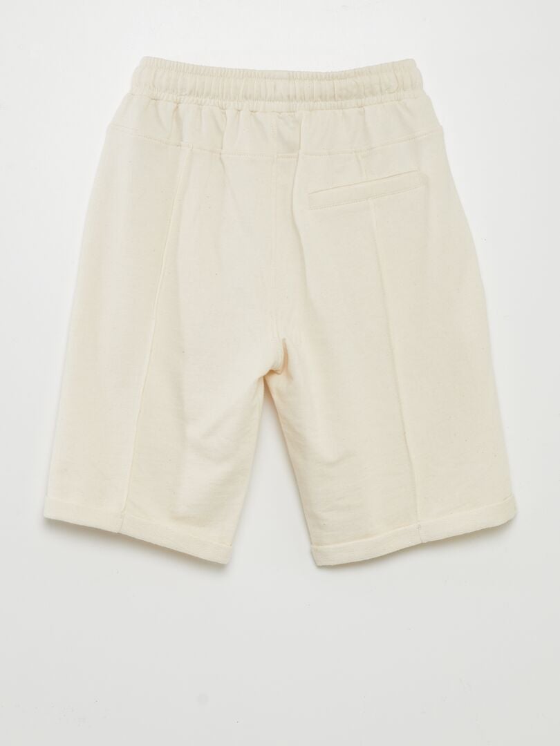 BERMUDAS DE CHáNDAL CON CINTURA ELáSTICA  BLANCO