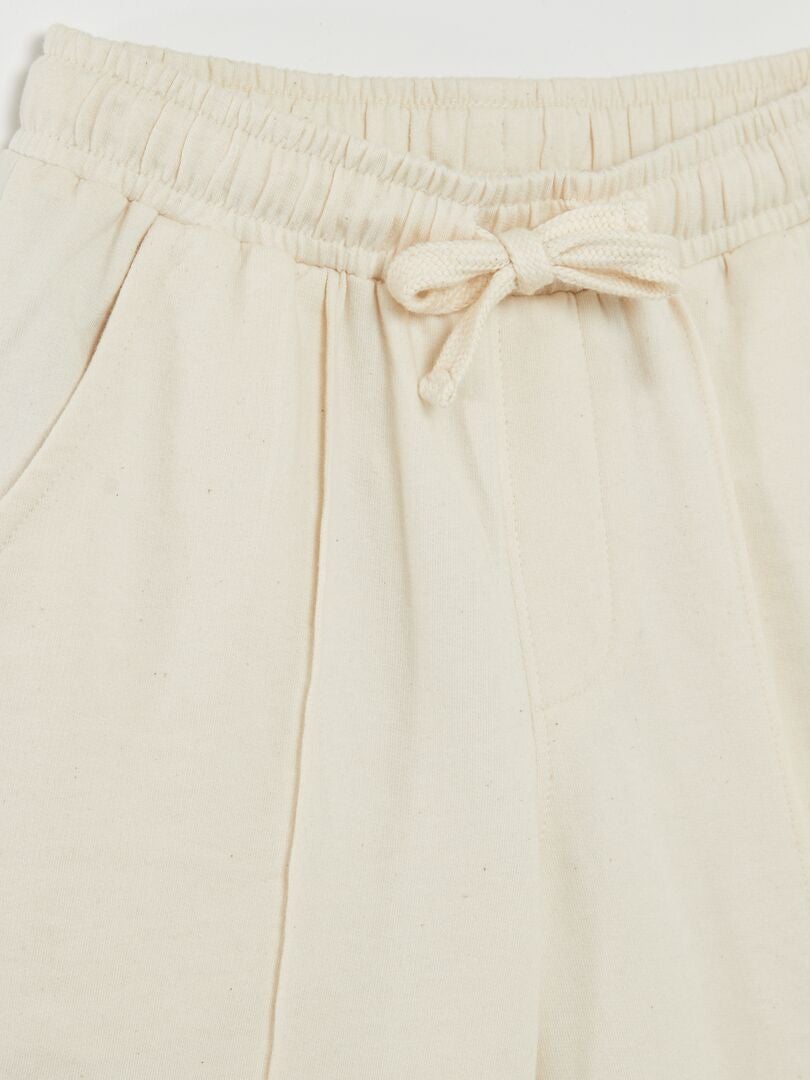 BERMUDAS DE CHáNDAL CON CINTURA ELáSTICA  BLANCO