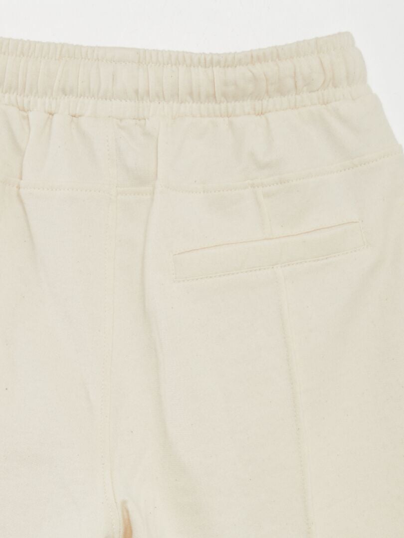 BERMUDAS DE CHáNDAL CON CINTURA ELáSTICA  BLANCO