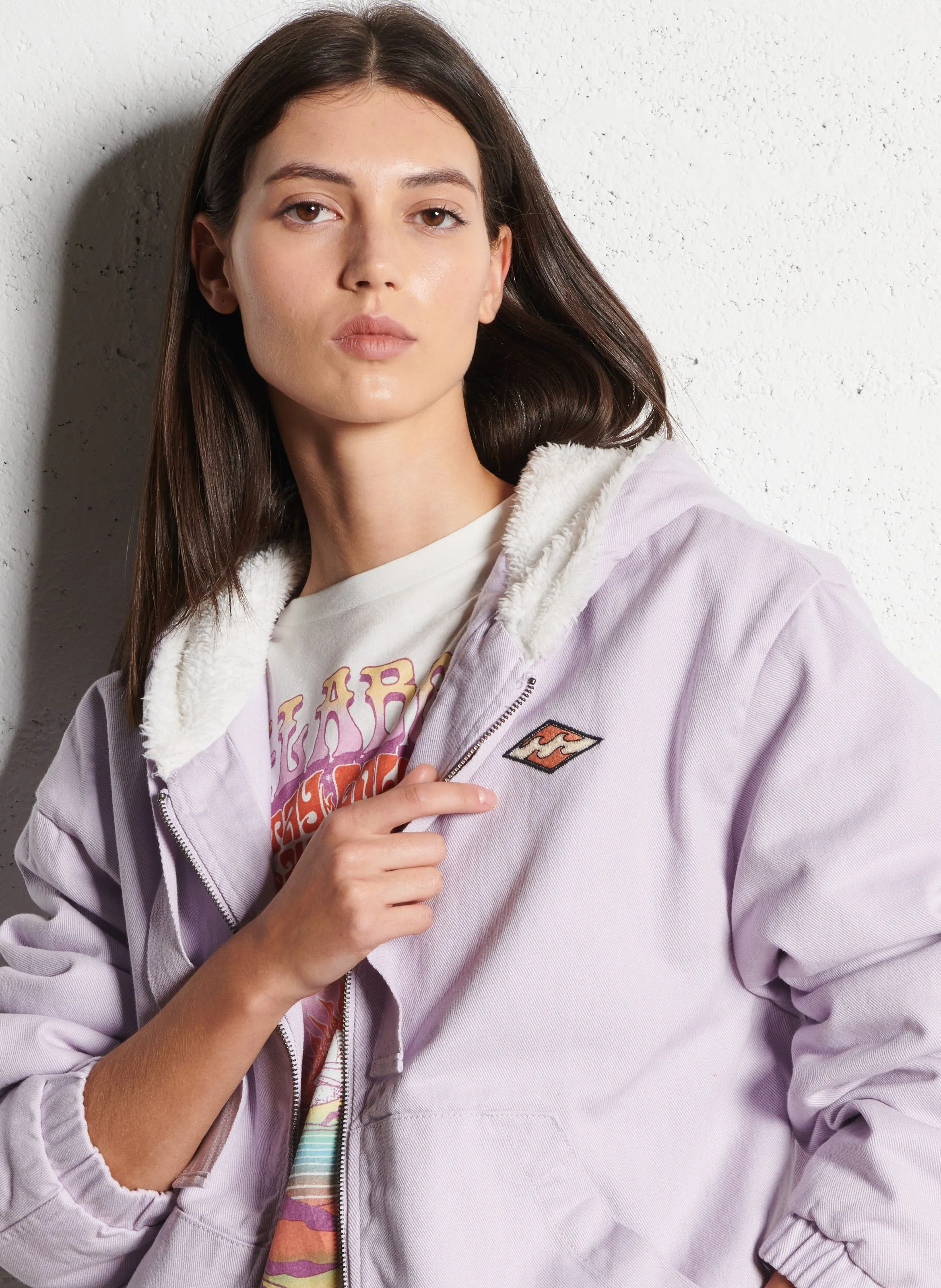 BILLABONG MY SINCE  CHAQUETA DE ALGODóN CON AJUSTE HOLGADO EN ROSA