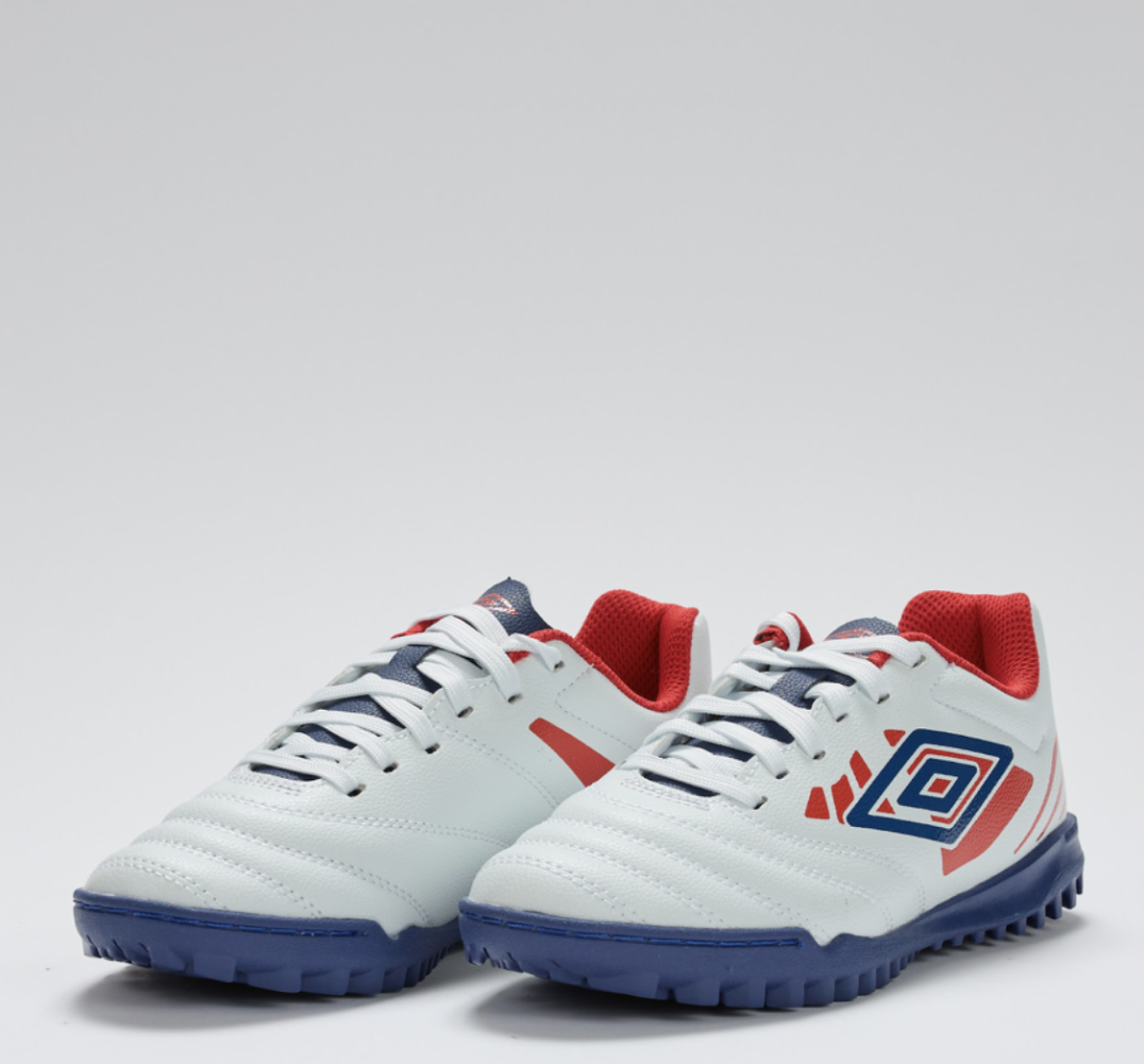 BOTA DE FUTBOL UMBRO TOCCO IV LEAGUE TF  JUNIOR BIT OF BLUE / ESTATE BLUE / ROCOCCO RED