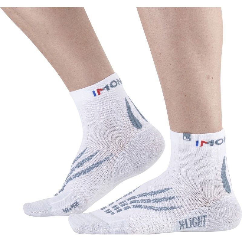 CALCETINES TRAIL/RUNNING MONNET RUN XLIGHT (BLANCO/GREY)