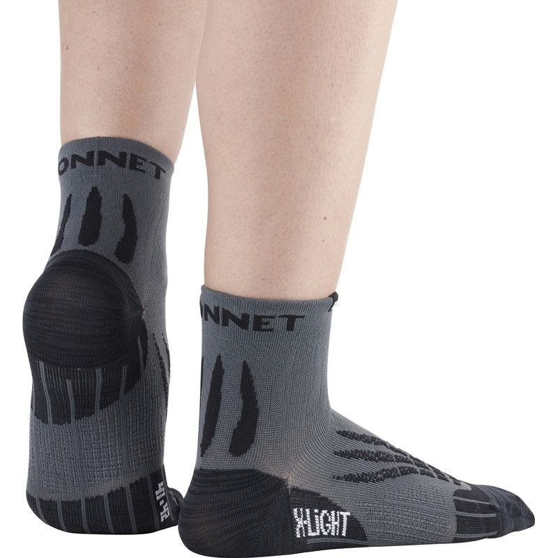CALCETINES TRAIL/RUNNING MONNET RUN XLIGHT (GRIS NEGRO)