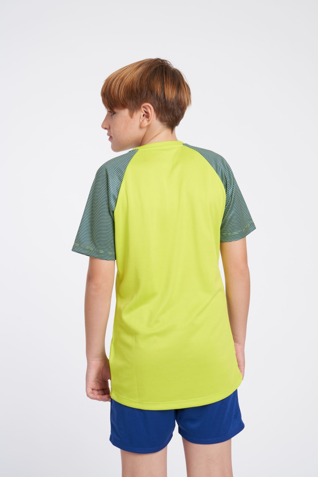 CAMISETA UMBRO SPIRITO JERSEY  JNR LIME PUNCH / WHITE / SODALITE BLUE