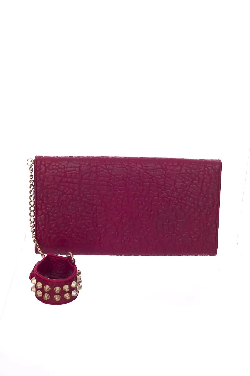 CARTERA / BOLSO / MONEDERO COLOR ROJO  ARENA MILANO