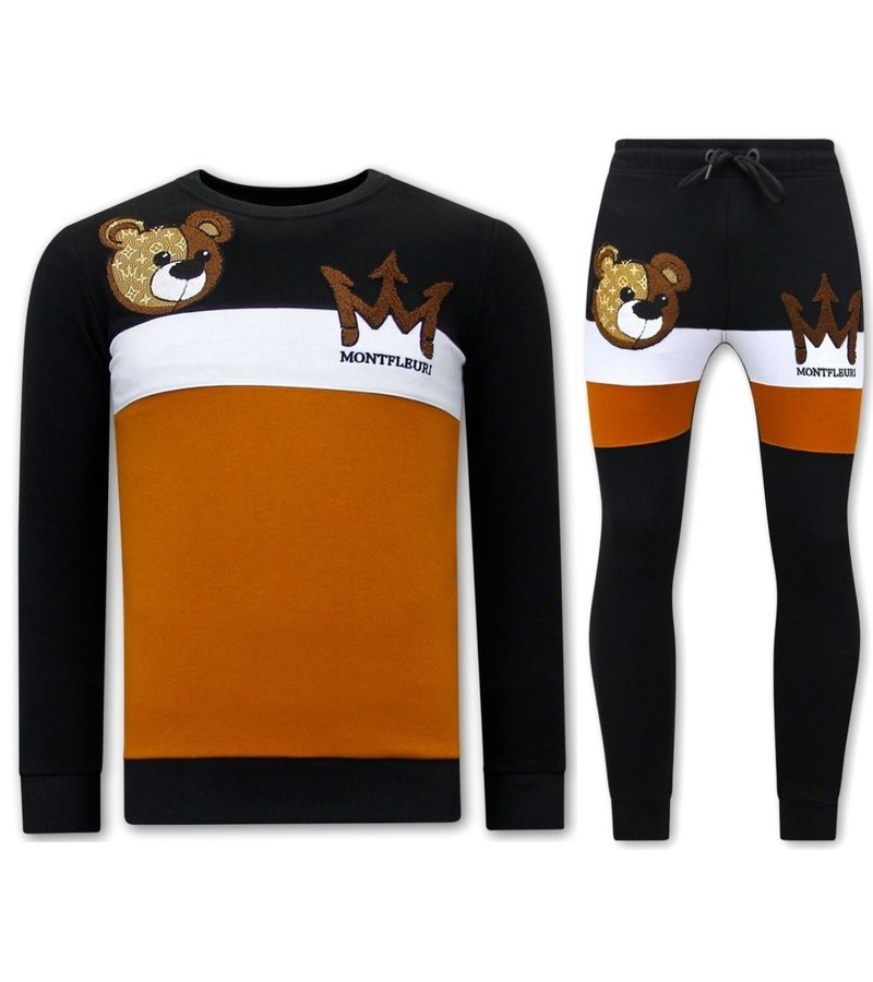 CHáNDAL HOMBRES TEDDY BEAR PRINT  3756  NEGRO