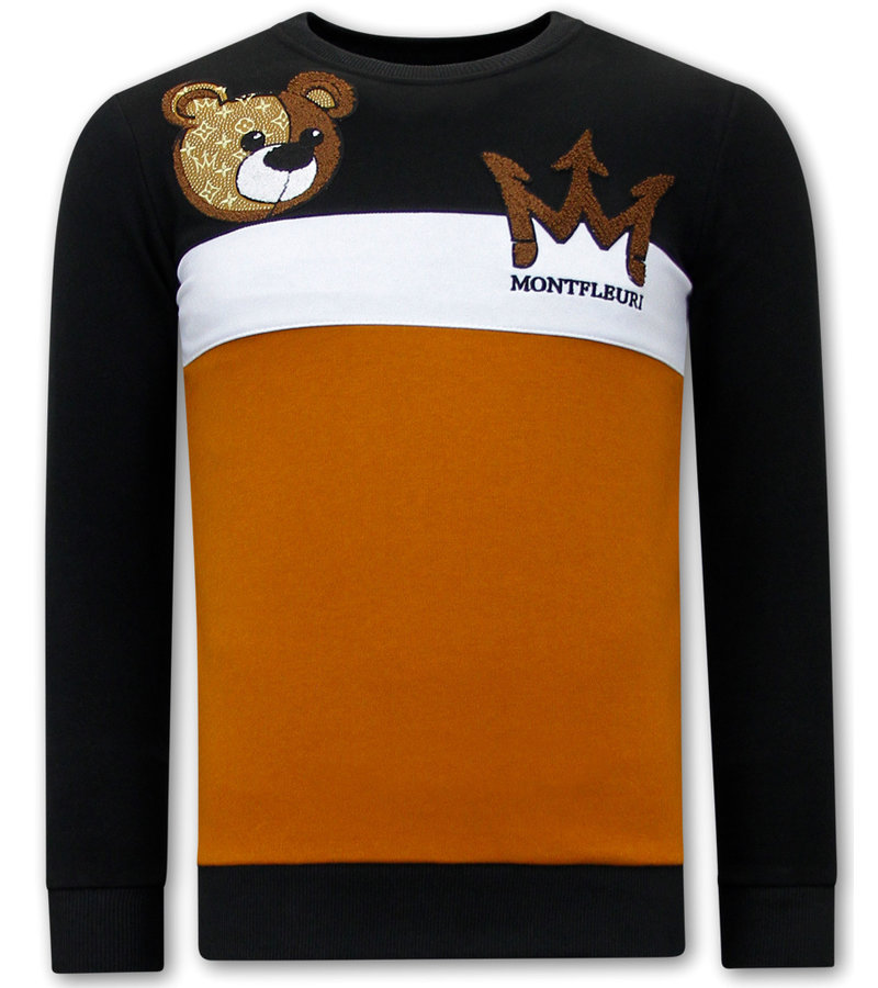 CHáNDAL HOMBRES TEDDY BEAR PRINT  3756  NEGRO
