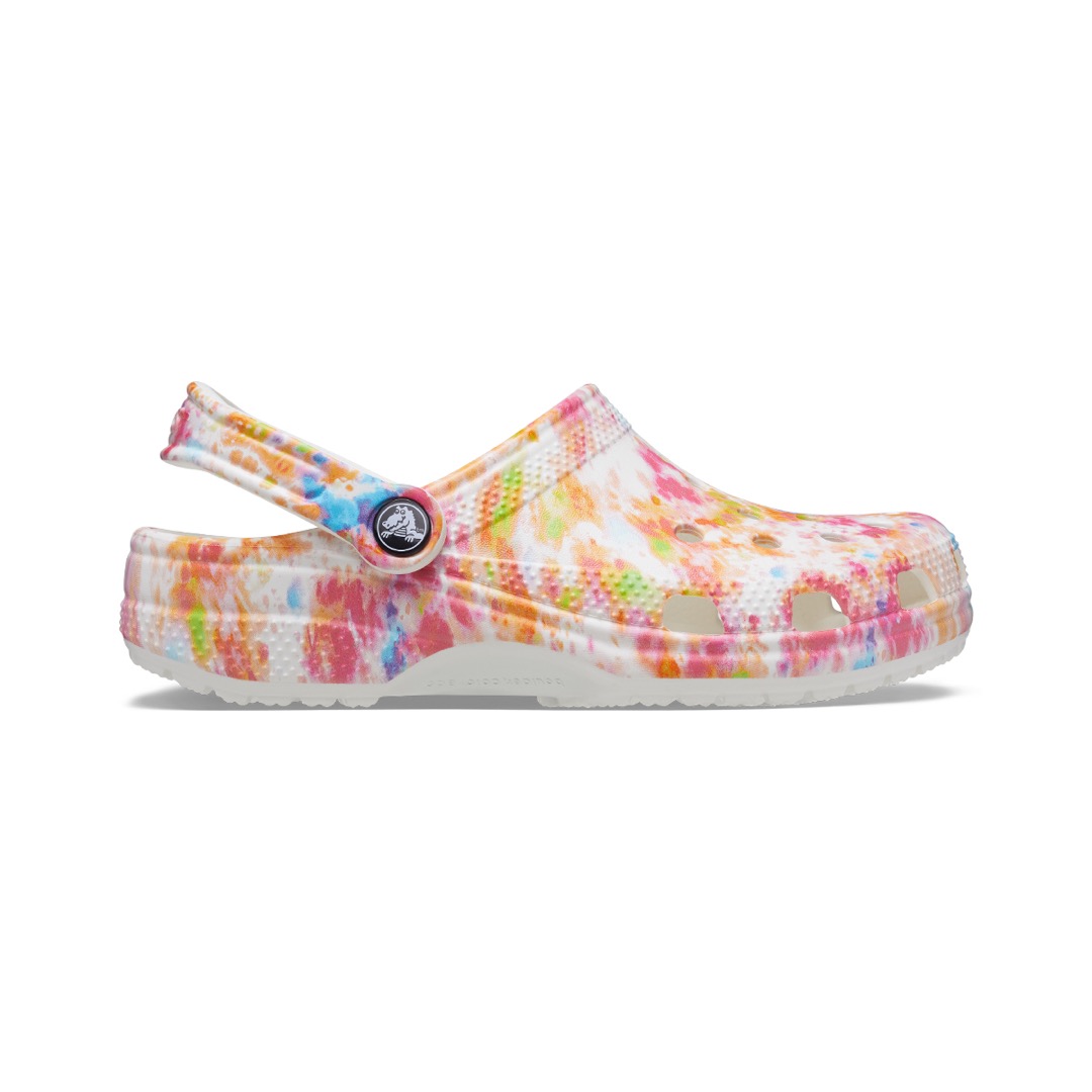 CLOGS CROCS CLASSIC TIEDYE ORANGE ZING/MULTI