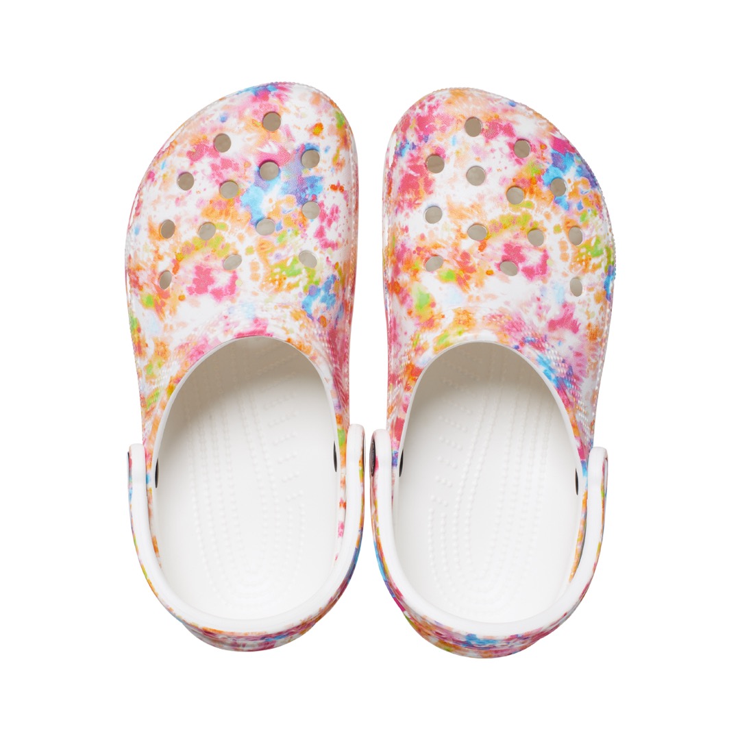 CLOGS CROCS CLASSIC TIEDYE ORANGE ZING/MULTI