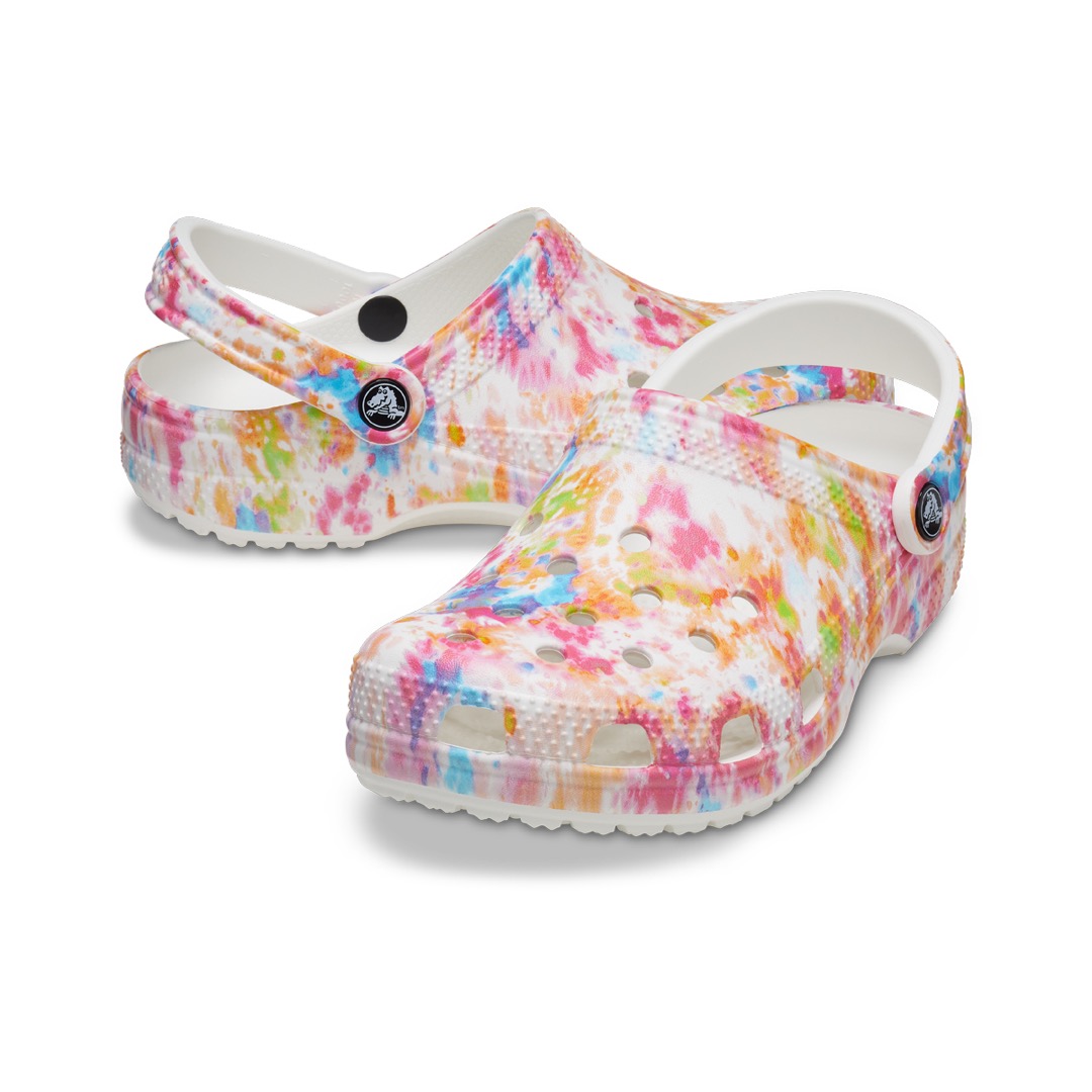 CLOGS CROCS CLASSIC TIEDYE ORANGE ZING/MULTI