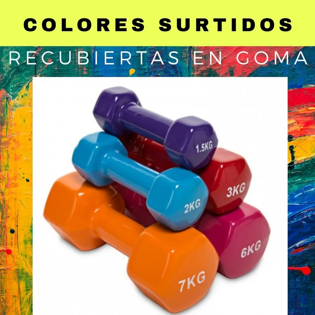 Combo gym! tiraband (int.alta)+2 mancuernas (1kg c/u)