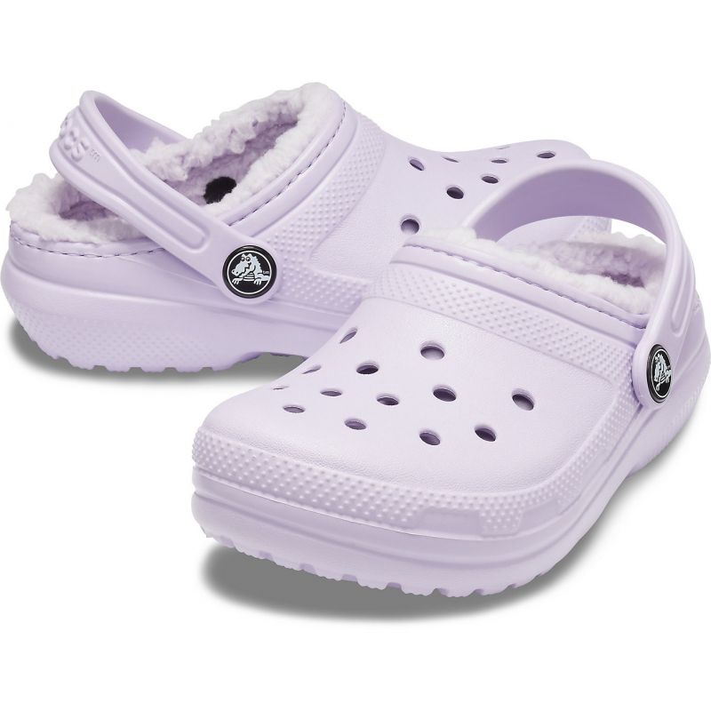 CROCS CLASSIC FUZZLINED CLOG  (LAVANDA)  NIñOS