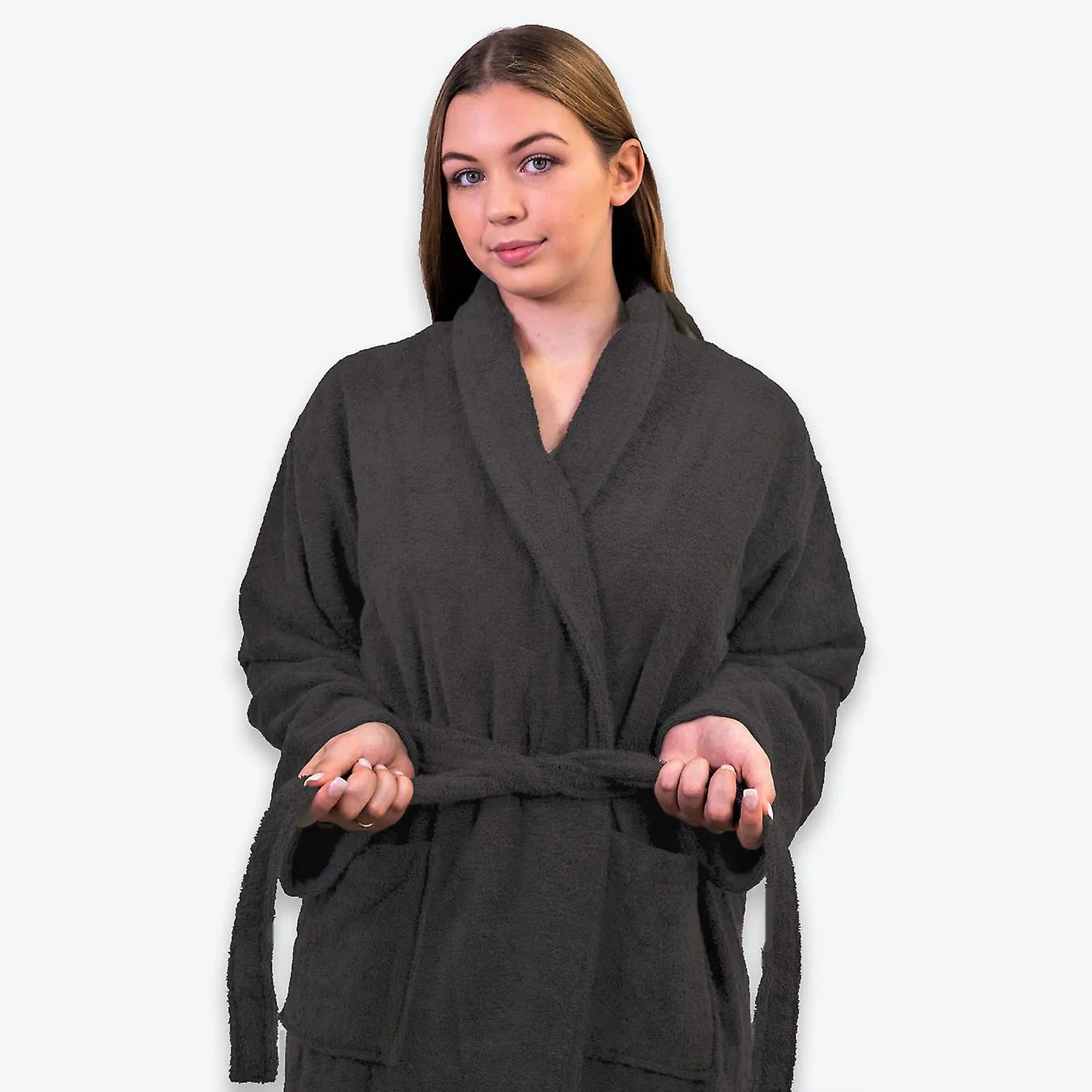Hotel luxury towelling bathrobe