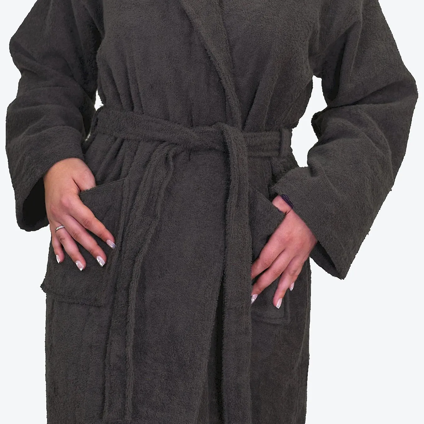 Hotel luxury towelling bathrobe