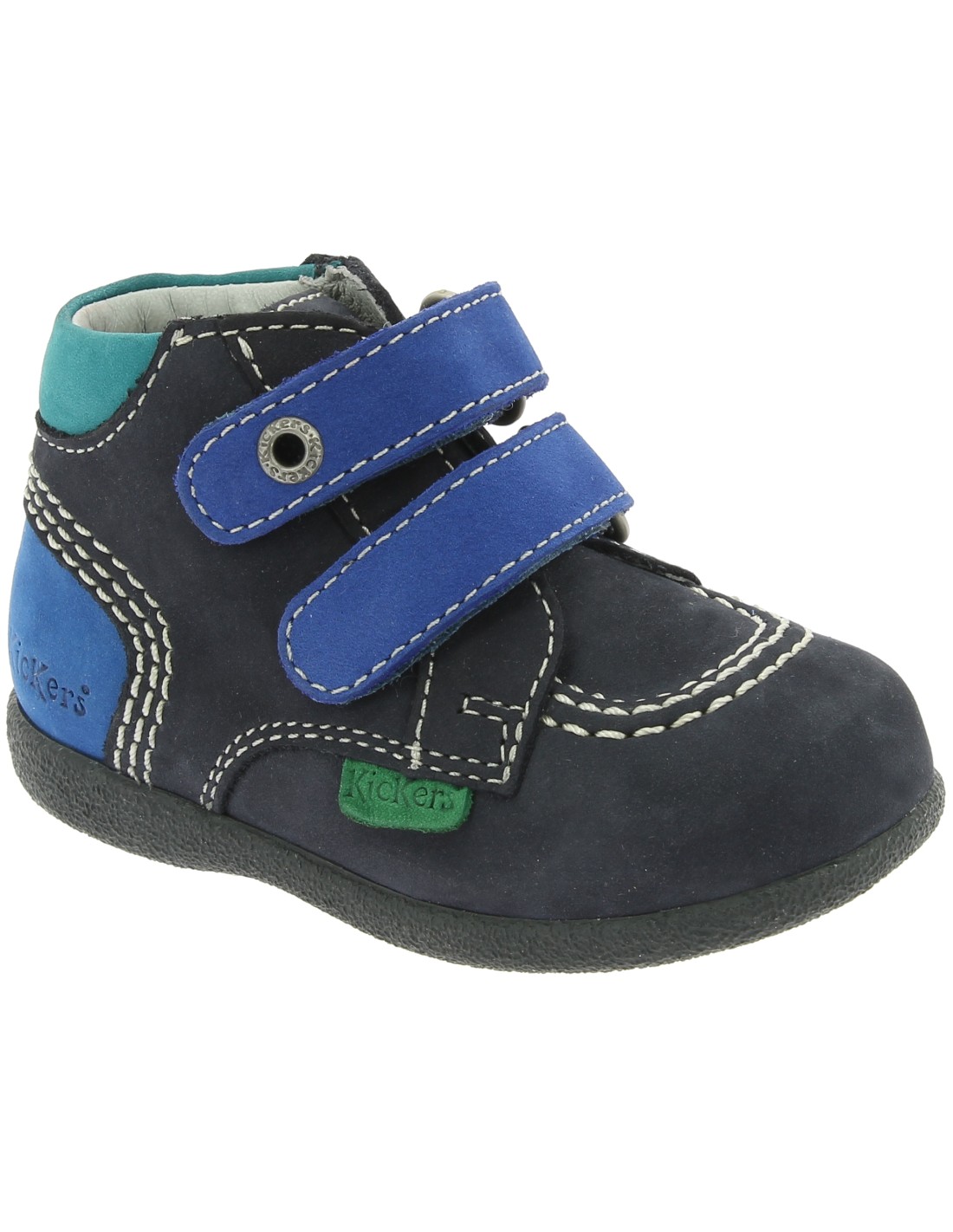 KICKERS BOTíN BABYSCRATCH  AZUL, ROJO