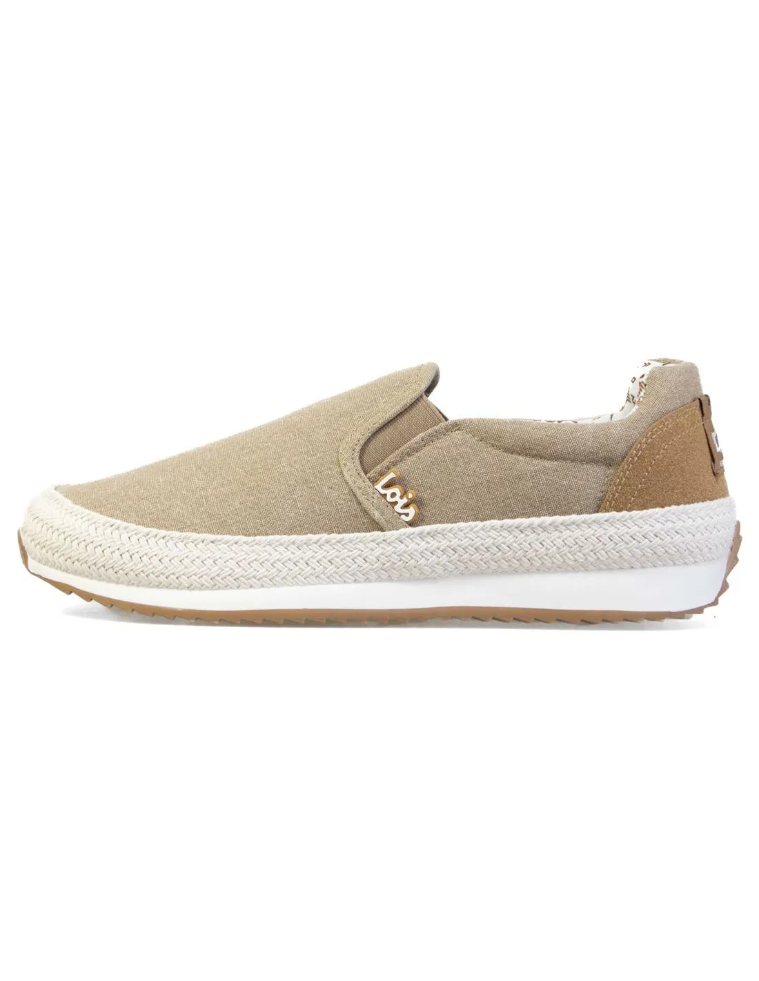 LOIS  ZAPATILLAS TAUPE 61330 HOMBRE