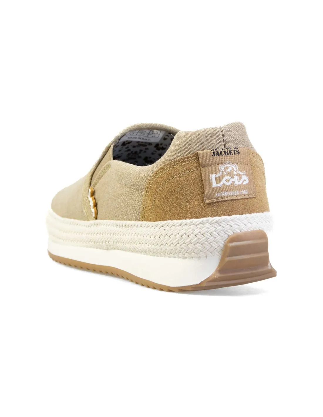 LOIS  ZAPATILLAS TAUPE 61330 HOMBRE
