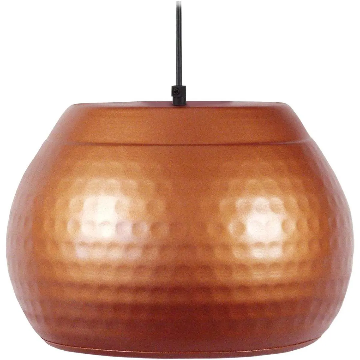 Lámpara colgante redondo metal cobre