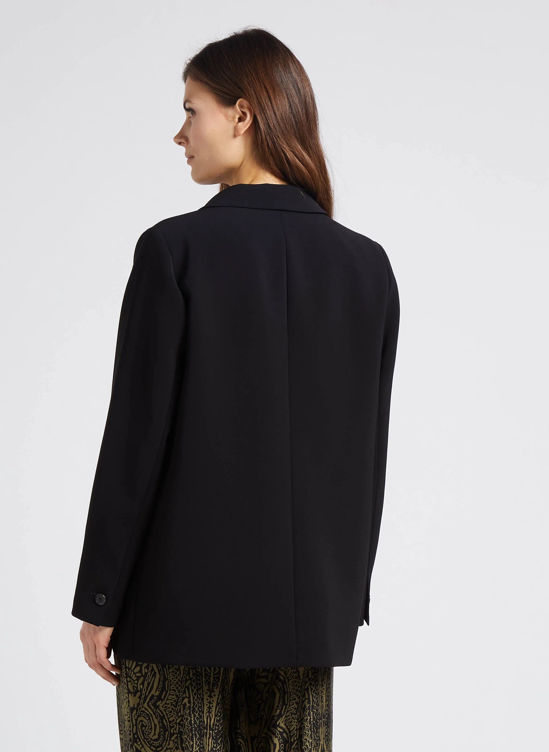 NELIA  CHAQUETA SASTRE RECTA EN NEGRO