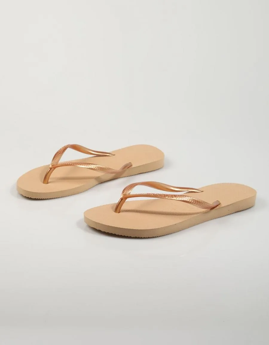  nu pieds HAVAIANAS Slim en Platine 79267
