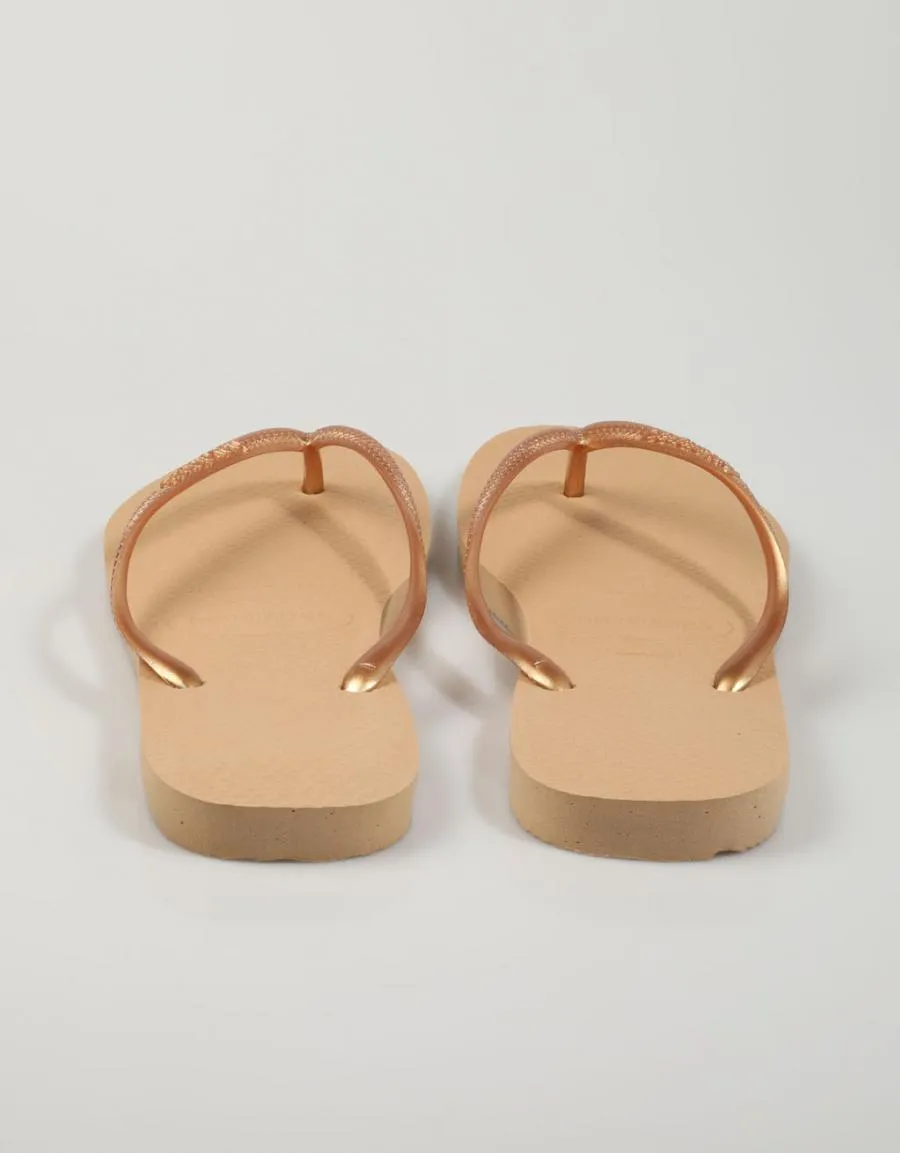  nu pieds HAVAIANAS Slim en Platine 79267