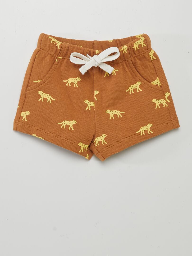PACK DE 2 SHORTS DE CHáNDAL FINOS  MARRON