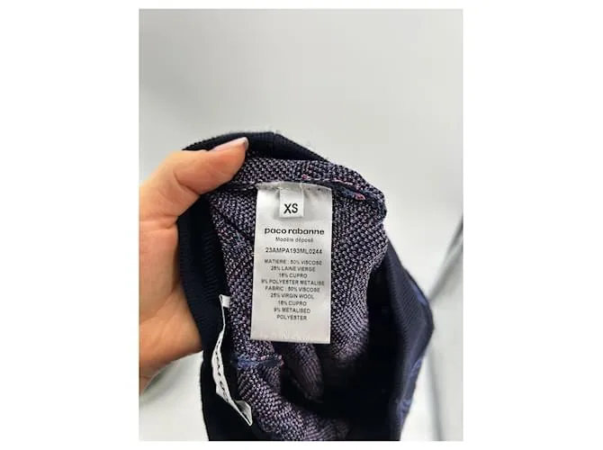 PACO RABANNE Pantalón T.Viscosa XS Internacional Púrpura 