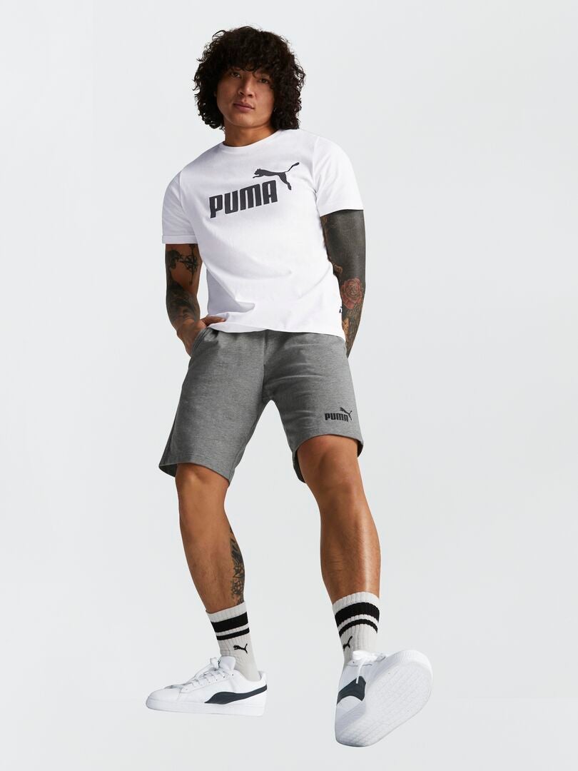 PANTALóN CORTO DE ALGODóN 'PUMA'  GRIS