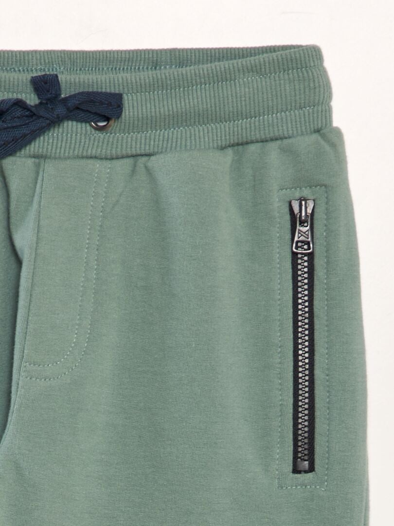 PANTALóN DE CHáNDAL CON BOLSILLOS DE CREMALLERA  VERDE