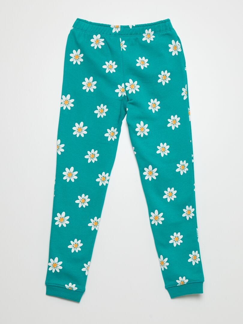 PANTALóN DE CHáNDAL ESTAMPADO  VERDE