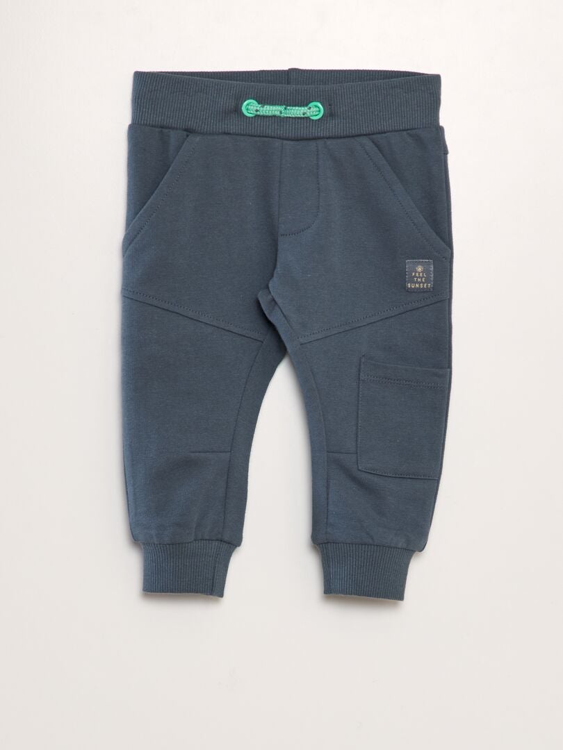 PANTALóN DE CHáNDAL LISO DE PUNTO  AZUL