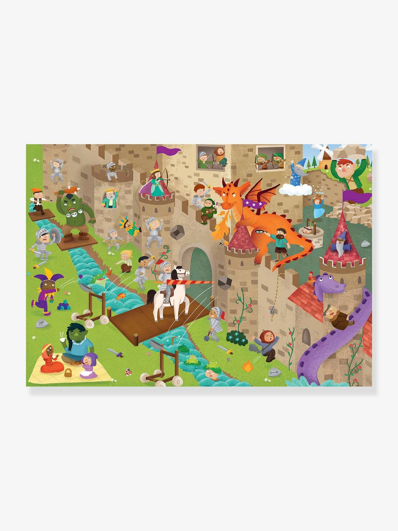 PUZZLE 50 PIEZAS DETECTIVE CASTILLO  EDUCA