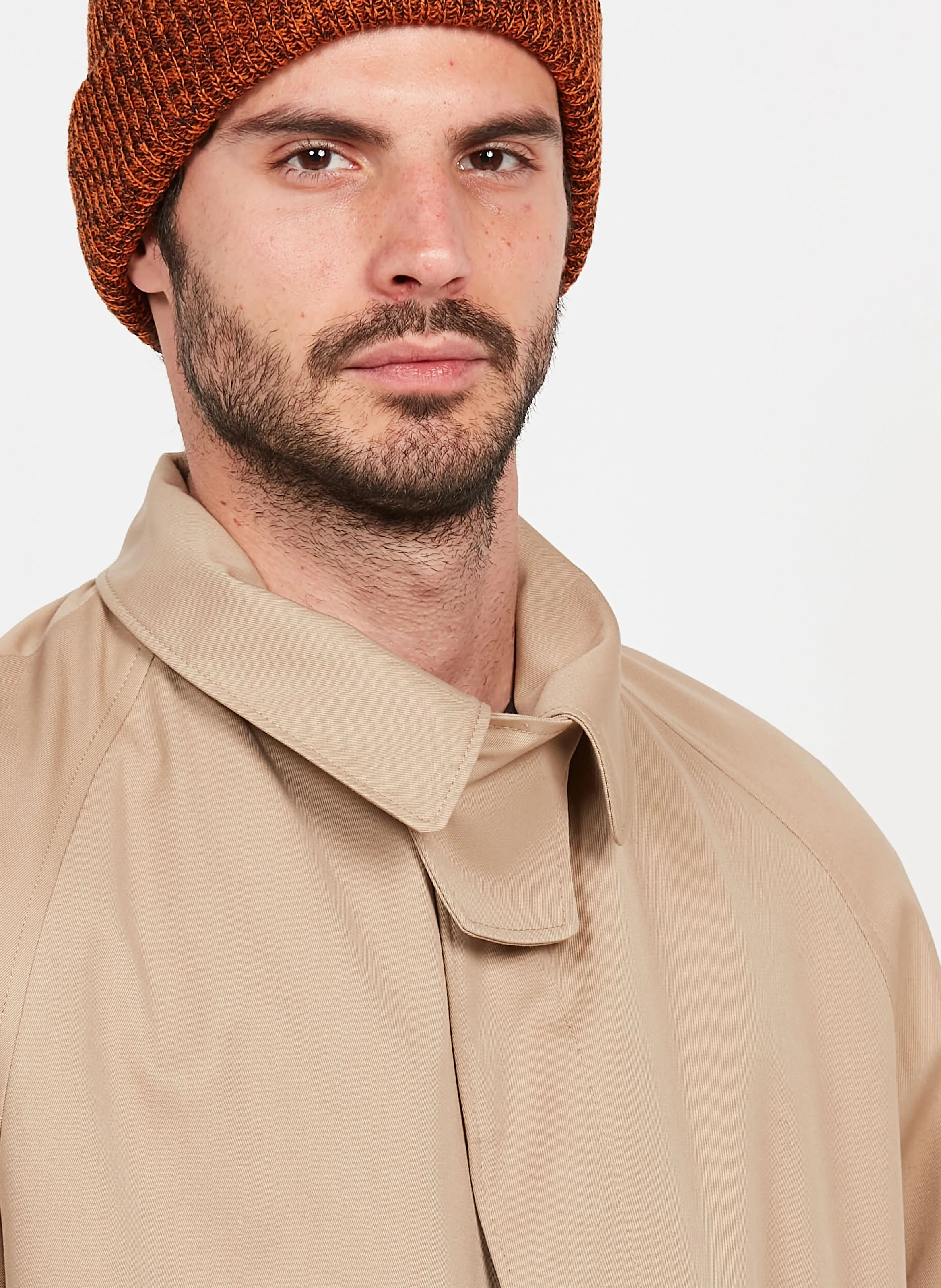 SAISON 1865 ABYM  CHAQUETA MIDI RECTA EN BEIGE