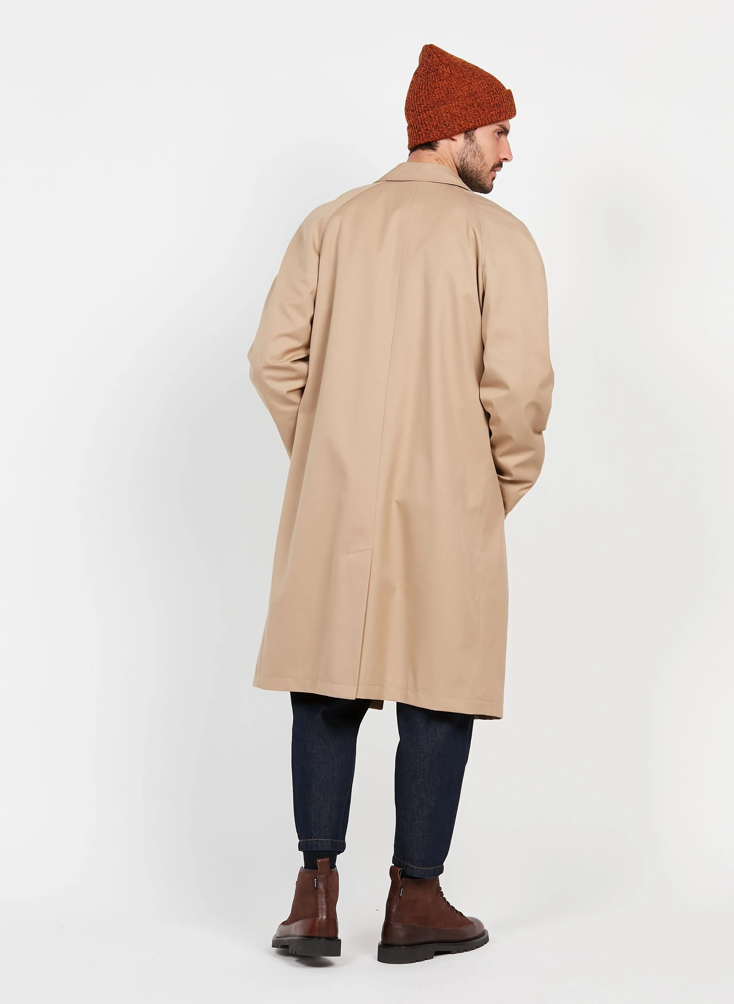 SAISON 1865 ABYM  CHAQUETA MIDI RECTA EN BEIGE