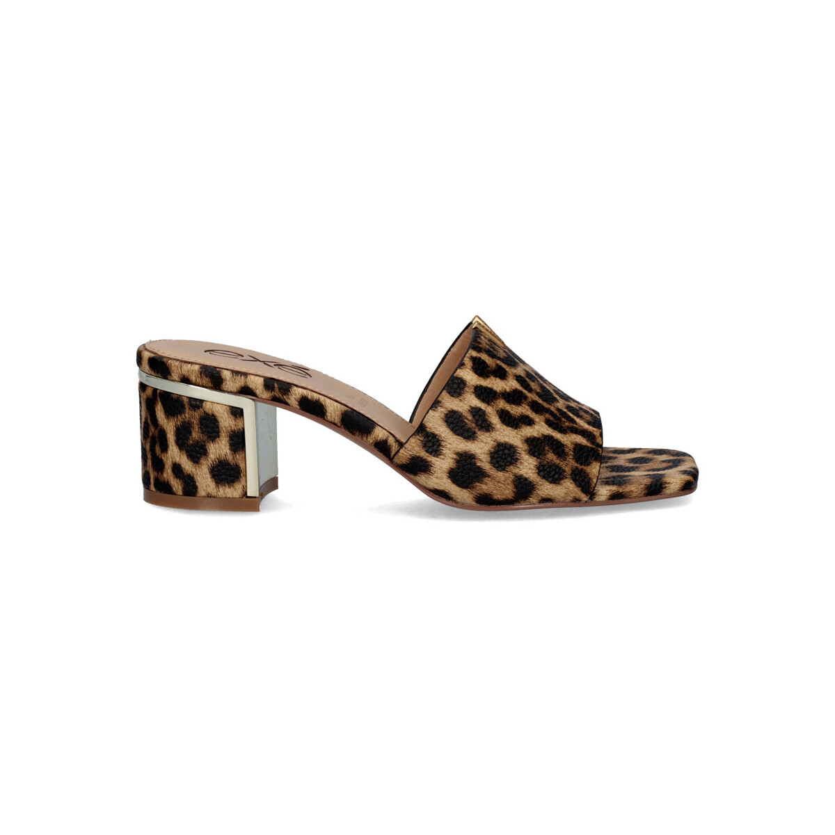 SANDALIA TACÓN BAJO ISABEL572 LEOPARD