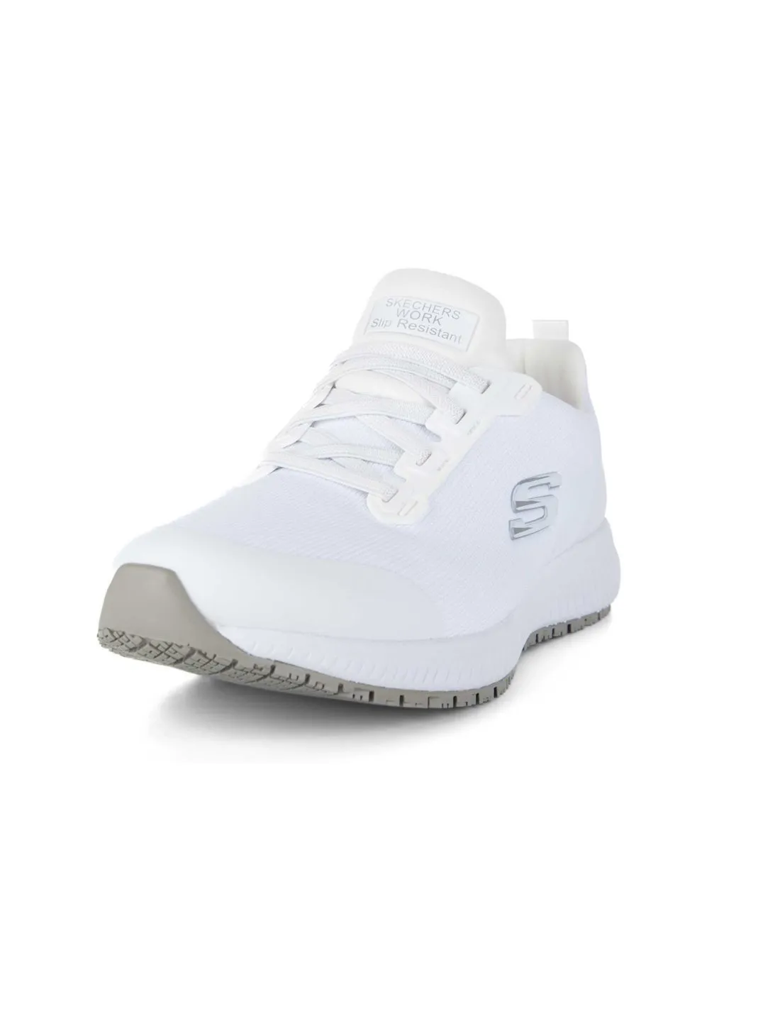 SKECHERS  ZAPATILLAS BLANCAS SQUAD SR WORK MUJER