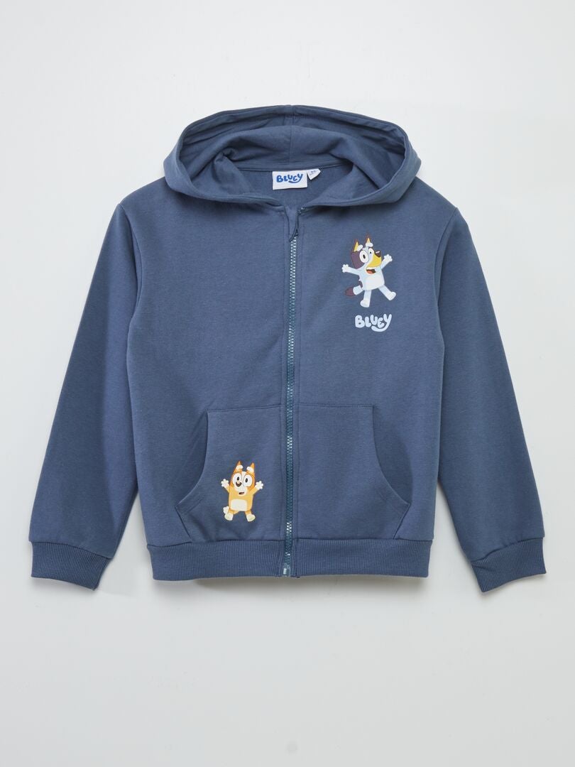 SUDADERA CON CAPUCHA 'BLUEY'  AZUL