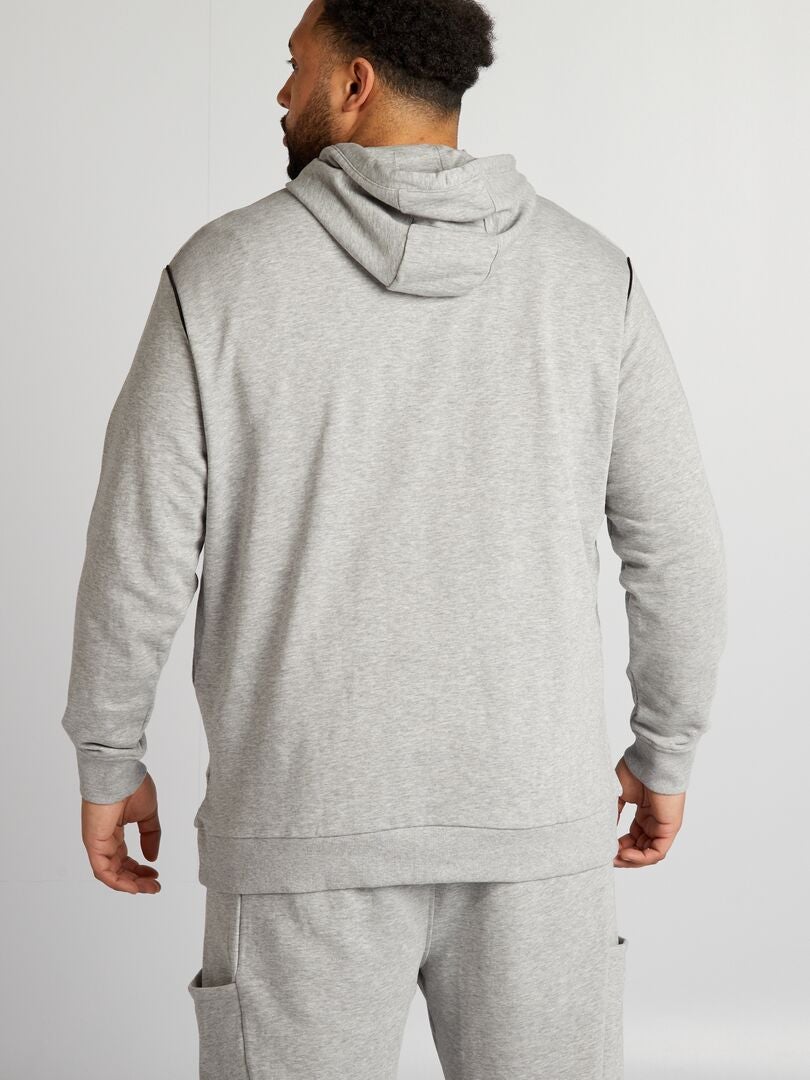 SUDADERA DE CHáNDAL CON CAPUCHA  GRIS