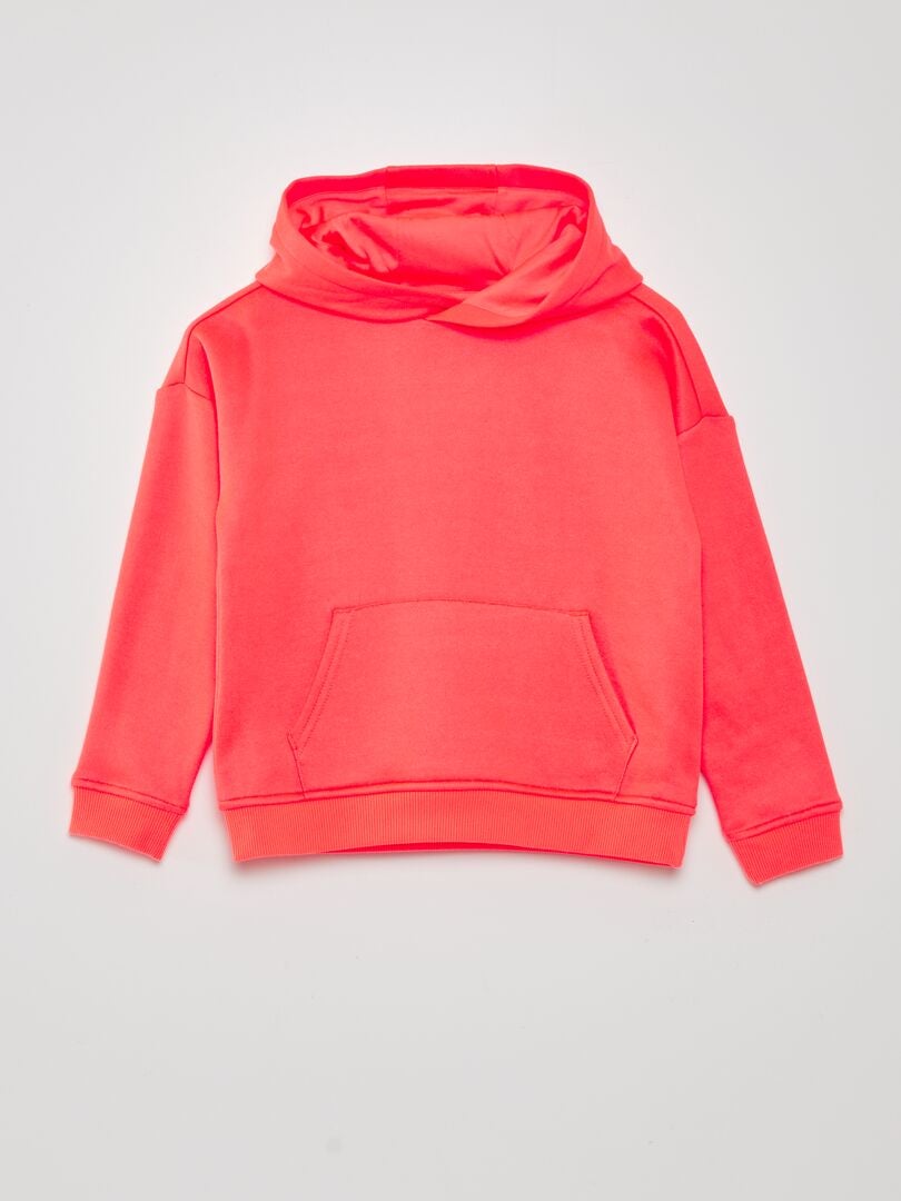 SUDADERA DE CHáNDAL CON CAPUCHA  NARANJA
