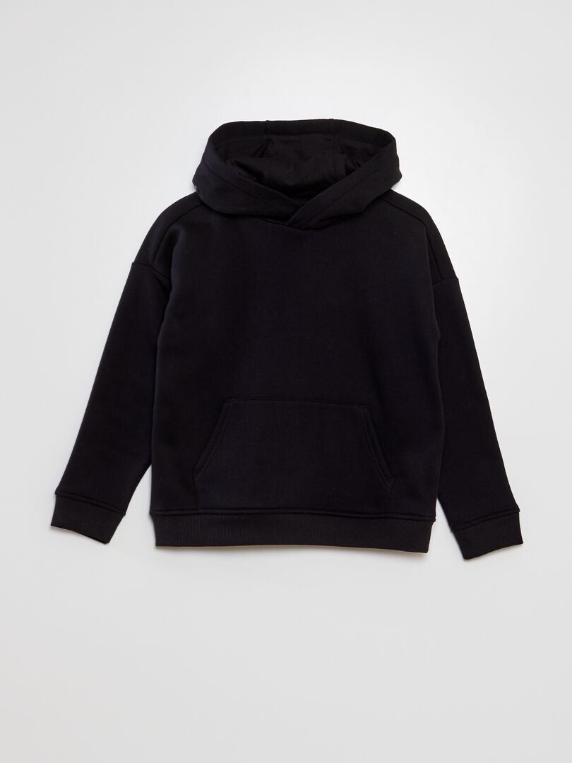 SUDADERA DE CHáNDAL CON CAPUCHA  NEGRO
