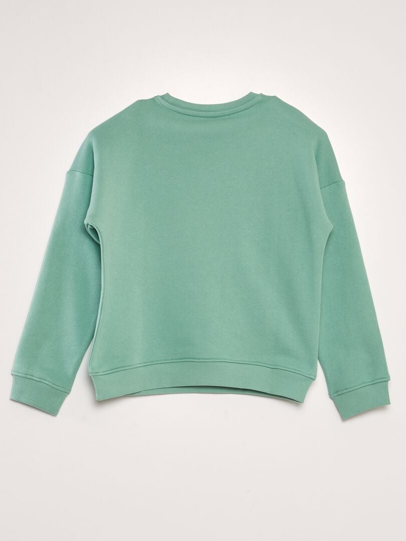 SUDADERA DE CHáNDAL CON ESTAMPADO DE RIZO  VERDE