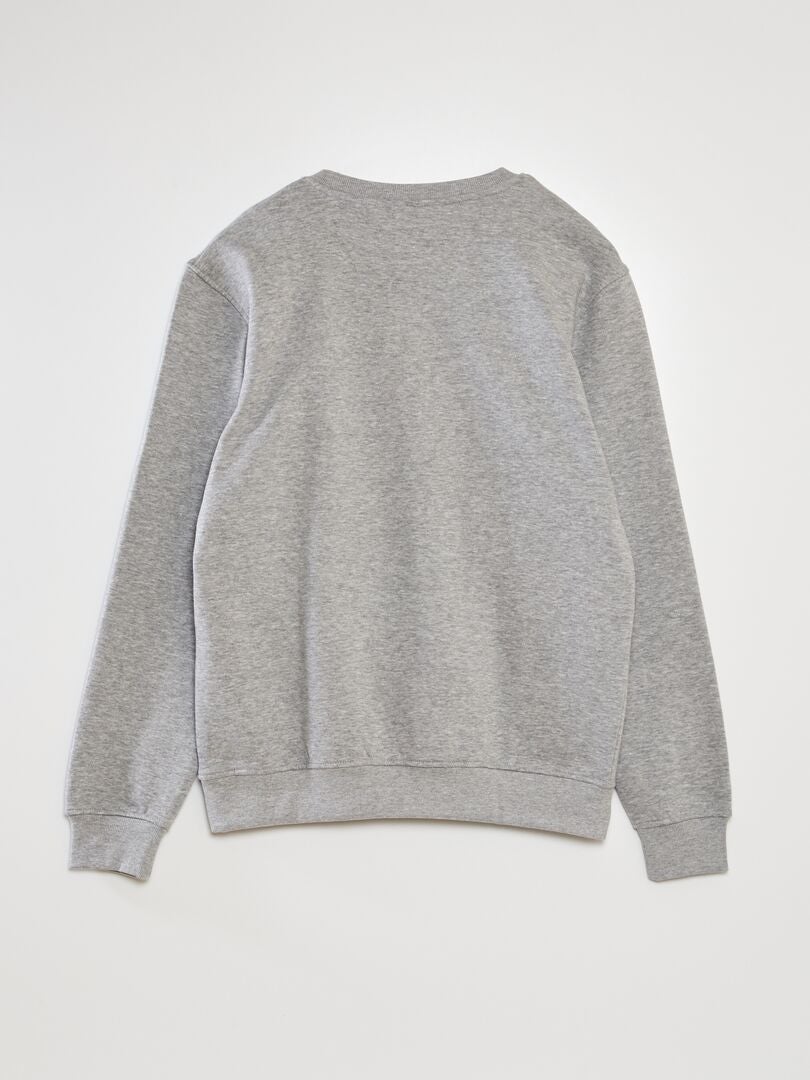 SUDADERA DE CHáNDAL ESTAMPADA  GRIS