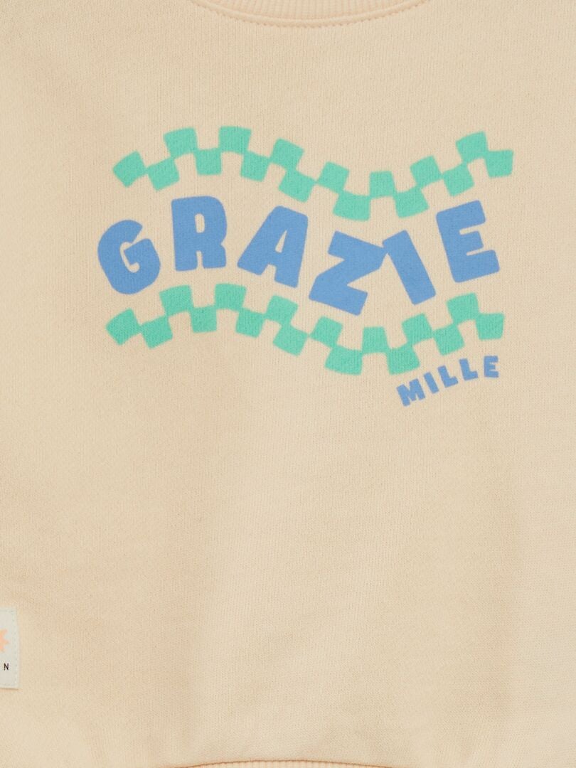 SUDADERA DE CHáNDAL  GRAFIK EDITION  BEIGE