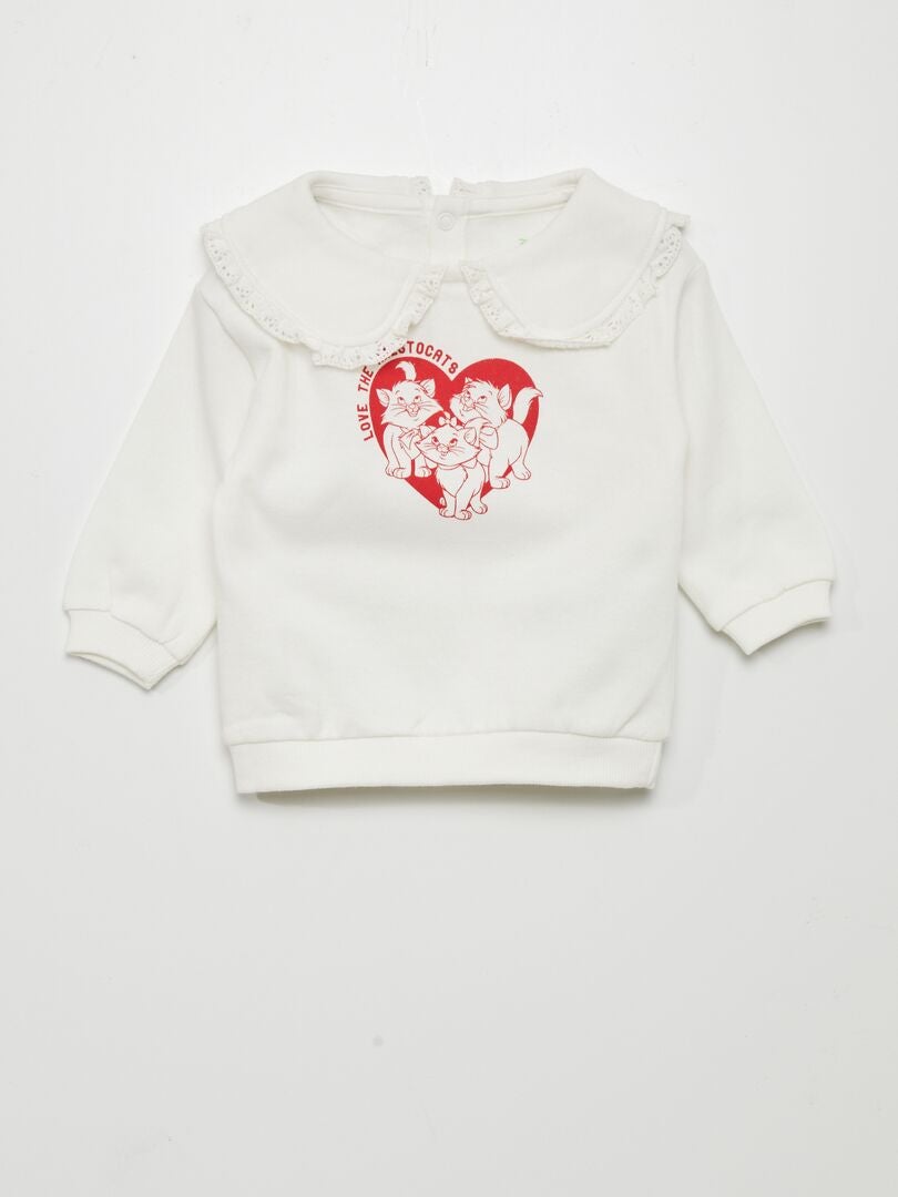 SUDADERA DE CHáNDAL 'MARIE' 'DISNEY'  BLANCO