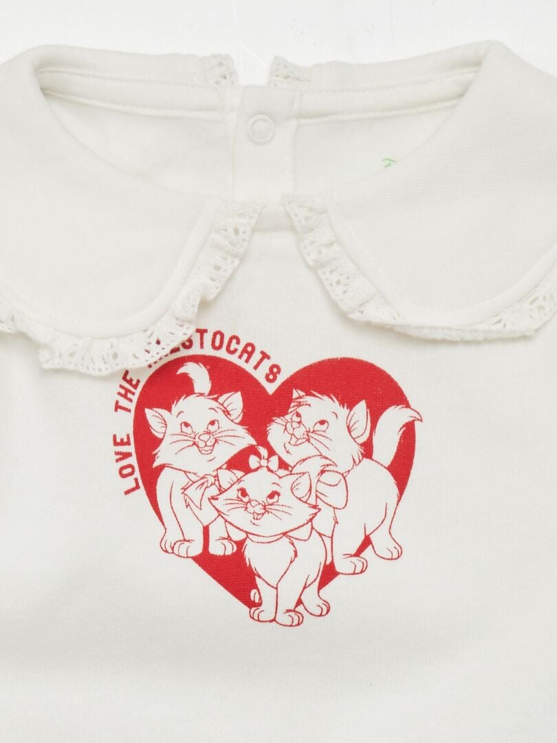 SUDADERA DE CHáNDAL 'MARIE' 'DISNEY'  BLANCO
